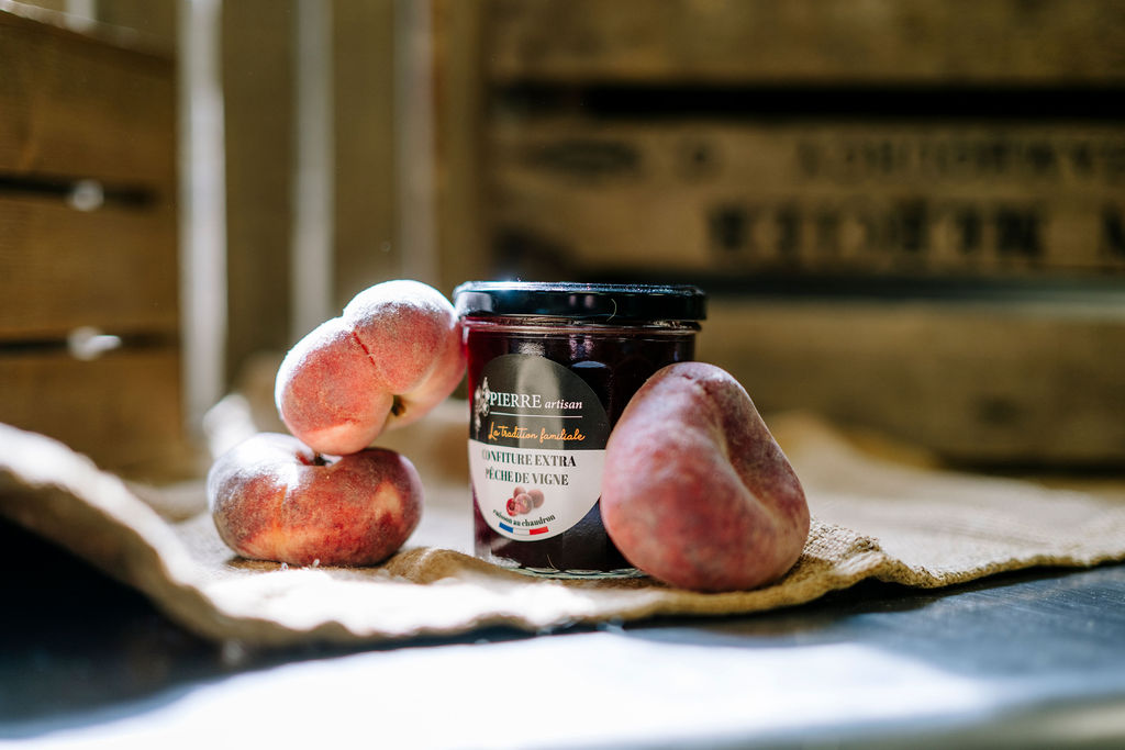confiture extra pêche de vigne