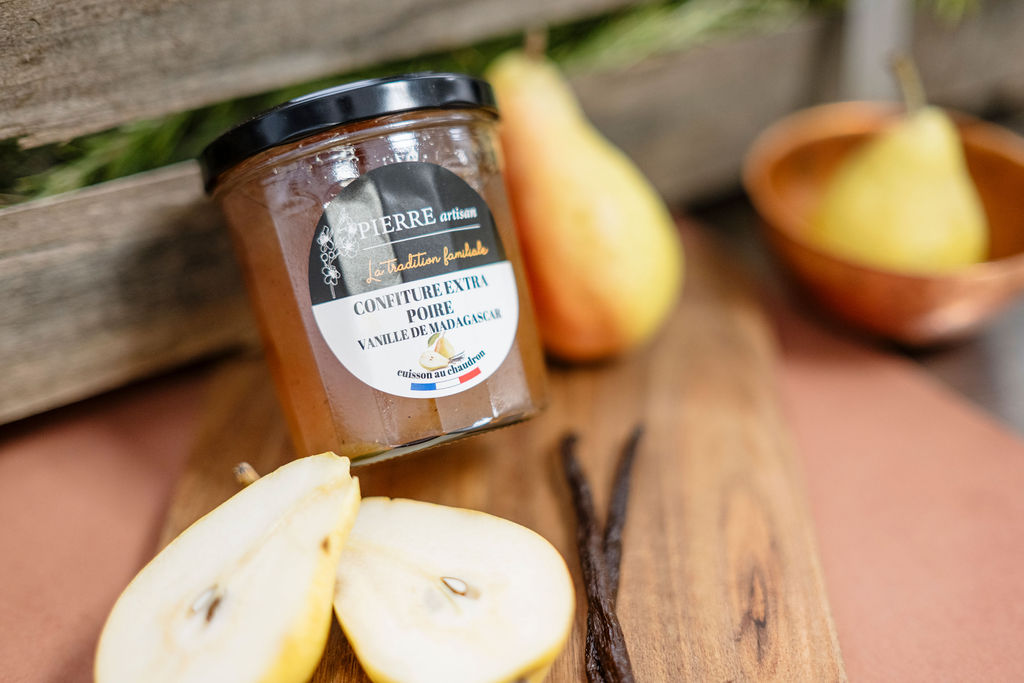 Confiture extra poire vanille