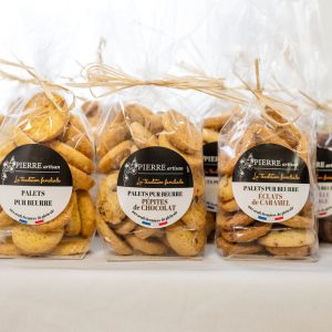 Palets artisanaux éclats de caramel