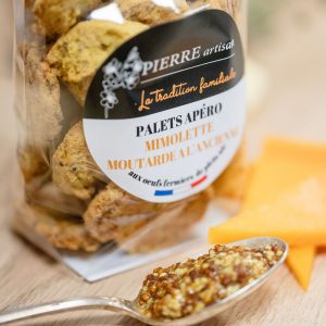 Palets apéro mimolette moutarde à l'ancienne